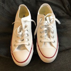 Brand new white Converse